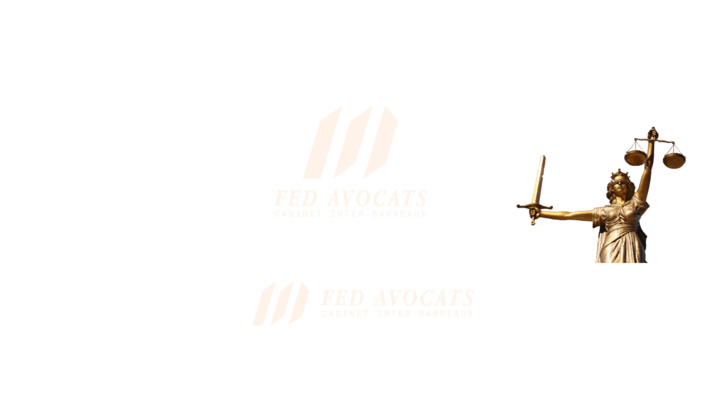 Détails element par element du logo FED Avocats