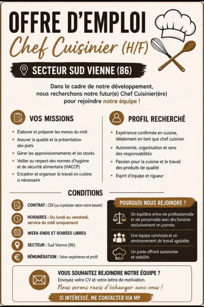 affiche recherche d'emploi ia