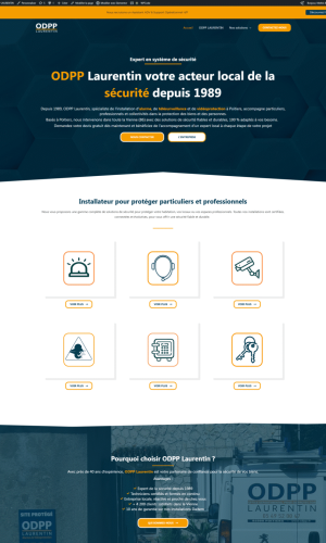 Capture d'écran du site ODPP Laurentin